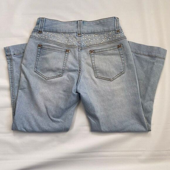 Cache Capri Studded Cropped Jeans Size 4 - Picture 5 of 7